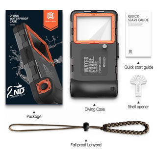 15M Waterproof Diving Phone Case – Underwater Protective Case for iPhone & Samsung with HD Camera Window for Snorkeling, Swimming & Diving
