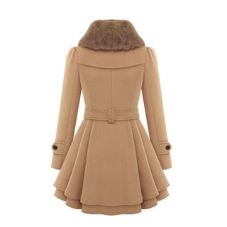 Women's Padded Slim Fit Cotton Mac Coat