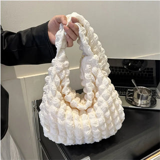 Crossbody Bag with Pleated Design