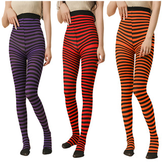 RebelStride Striped Pantyhose