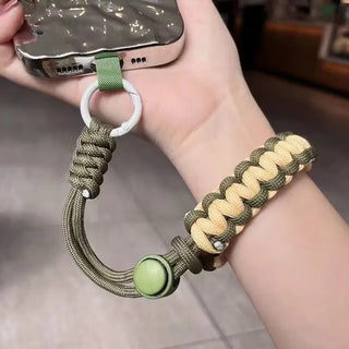 Handwoven Adjustable Mobile Phone Lanyard Wrist Strap – Outdoor Sports Safety Anti-Drop Rope