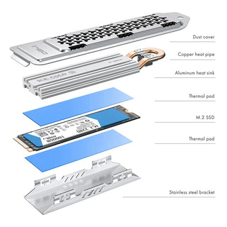 INEO Nvme Solid State Hard Drive Radiator With Cover For PS5