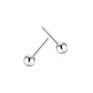 5mm Pure Sterling Silver Small Ball Stud Earrings