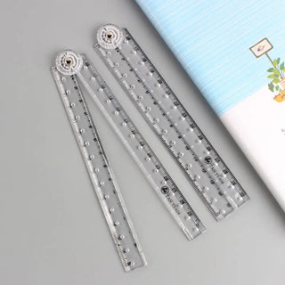 MOHAMM 1pc Folding Acrylic Ruler