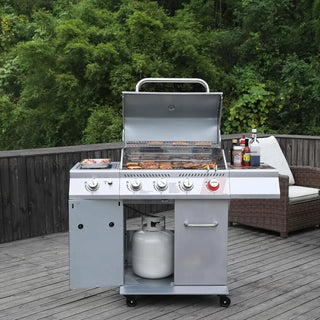 GA4402S 4-Burner Propane Gas Grill with Side Burner