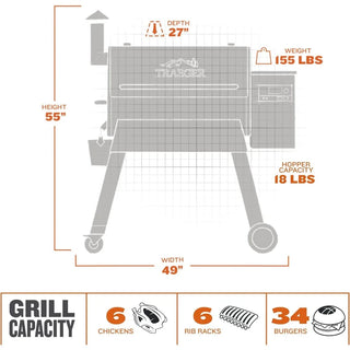 Traeger Pro 780 Electric Wood Pellet Grill and Smoker with WiFi and App Connectivity