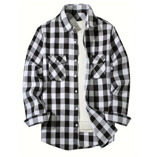 Button-Up Classic Plaid Smart Casual Flannel