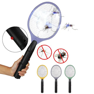 Electric Bug Zapper Racket – Handheld Mosquito and Fly Swatter