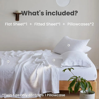 Simple&Opulence 100% French Linen Sheet Set