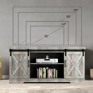 Farmhouse 65 Inch TV Entertainment Center