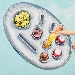 SummerSea Bucket 8-Hole Inflatable Drink & Snack Tray