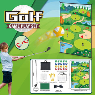 Kids Golf Chipping Game Mat Set – Fun Interactive Outdoor Play for Families