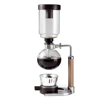 5-Cup Heat-Resistant Glass Siphon Coffee Maker – Vacuum Brewer with Reusable Cloth Filter & Burner