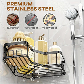 ZHOHO TANT 5-Pack Adhesive Shower Caddy Set