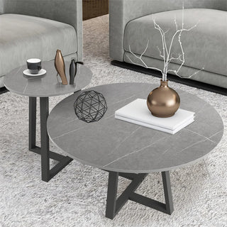 Round Marble Nesting Coffee Tables