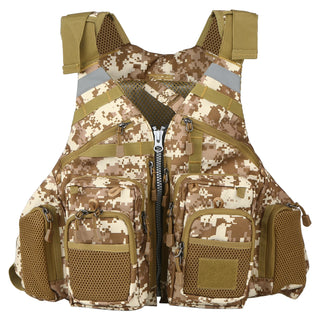 Lixada Outdoor Fishing Vest – Multifunctional Life Jacket with Storage & Safety Features