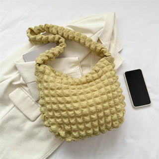 Crossbody Bag with Pleated Design