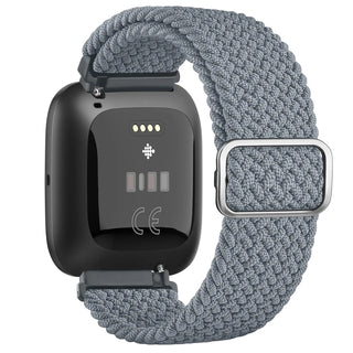 Elastic Braided Loop Band for Fitbit Versa 1/2/Lite – Adjustable Replacement Strap