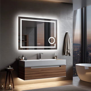 LUVODI PrecisionGlow LED Magnifying Bathroom Mirror