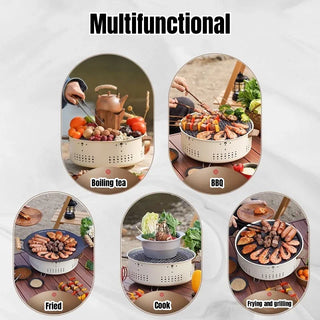 SizzleSphere Portable Charcoal Grill
