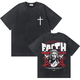 Christian Wear Oversized Washed T-Shirts