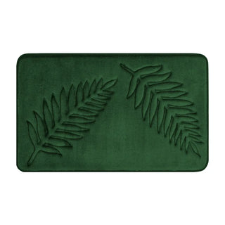 Leaf Print Memory Foam Bath Mat