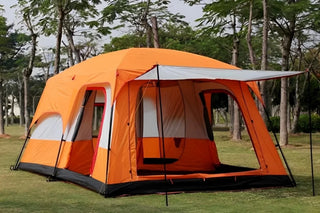 5-8 person Double layered 2 Room W/ Hall Outdoor Camping Tent