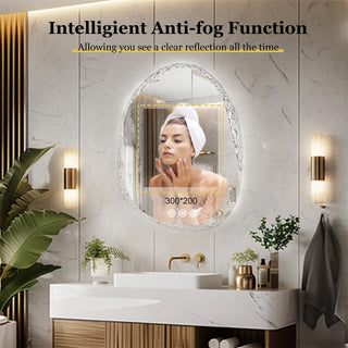 LUMIVIEW Prestige Irregular LED Vanity Mirror