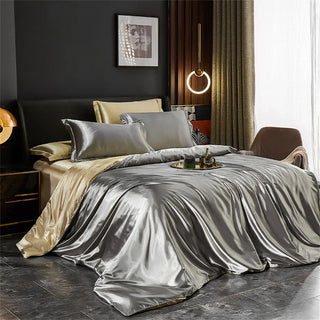 Luxury Satin Slik Duvet Cover Bedding Set