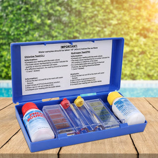 Pool & Spa Water Testing Kit – pH and Chlorine Test Box