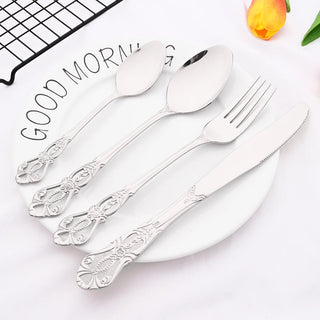 30pcs Silver Royal Dinnerware Set