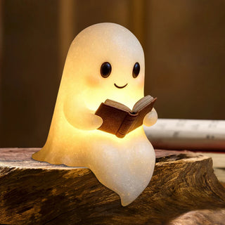 LED Ghost Reading Book Lamp – Cute Halloween Ghost Night Light