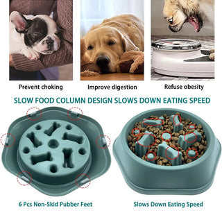 Anti-choking Slow Feeder Dog Bowl