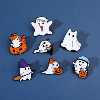 Halloween Ghost Brooch Pins – Fun & Festive Accessories
