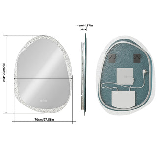 LUMIVIEW Prestige Irregular LED Vanity Mirror