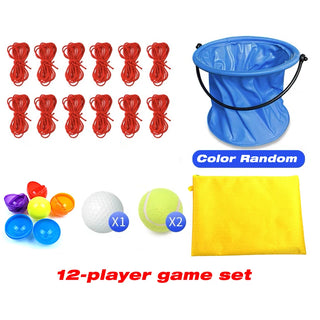 Teamwork Game Pull Rope Track – Collaborative Ball Catch & Dribble Challenge for Team Building, Parent-Child Interaction, and Outdoor Play