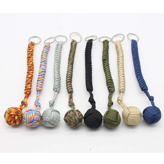 Steel-Core Paracord Survival Keychain