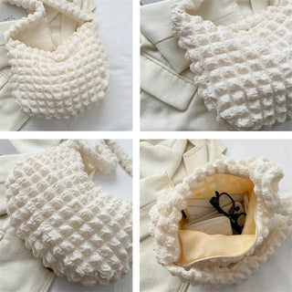 Crossbody Bag with Pleated Design