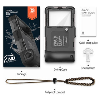 15M Waterproof Diving Phone Case – Underwater Protective Case for iPhone & Samsung with HD Camera Window for Snorkeling, Swimming & Diving