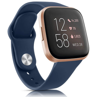 Silicone Watch Band Compatible with Fitbit Versa 2 – Soft Sport Replacement Strap, Adjustable Wristband for Men & Women