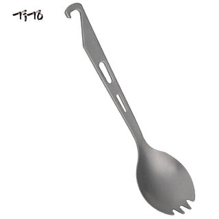 TiTo 2-in-1 Titanium Spork – The Ultimate Outdoor Dining Tool