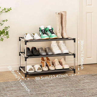 StrideStack Metal Shoe Rack