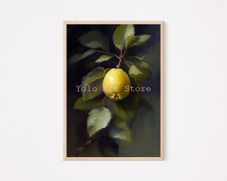 Vintage Ice Cream, Pizza, Lemon, Banana, and Italian Wine Canvas Prints