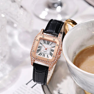 2024  ISHOWTIENDA Square Crystal Quartz Watch