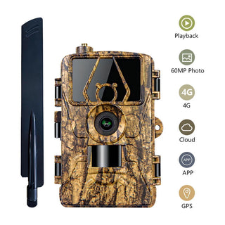 8K Wildlife Trail Camera – 60MP Night Vision, Motion Activated, Waterproof, 4G/WiFi