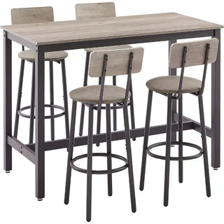 Dining Pub Table and Chair Set for 4