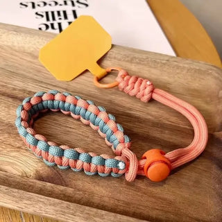 Handwoven Adjustable Mobile Phone Lanyard Wrist Strap – Outdoor Sports Safety Anti-Drop Rope