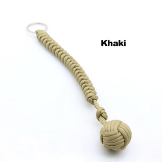 Steel-Core Paracord Survival Keychain