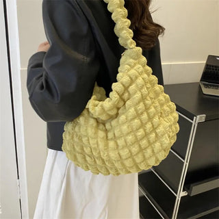 Crossbody Bag with Pleated Design