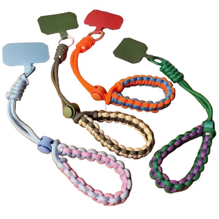 Handwoven Adjustable Mobile Phone Lanyard Wrist Strap – Outdoor Sports Safety Anti-Drop Rope